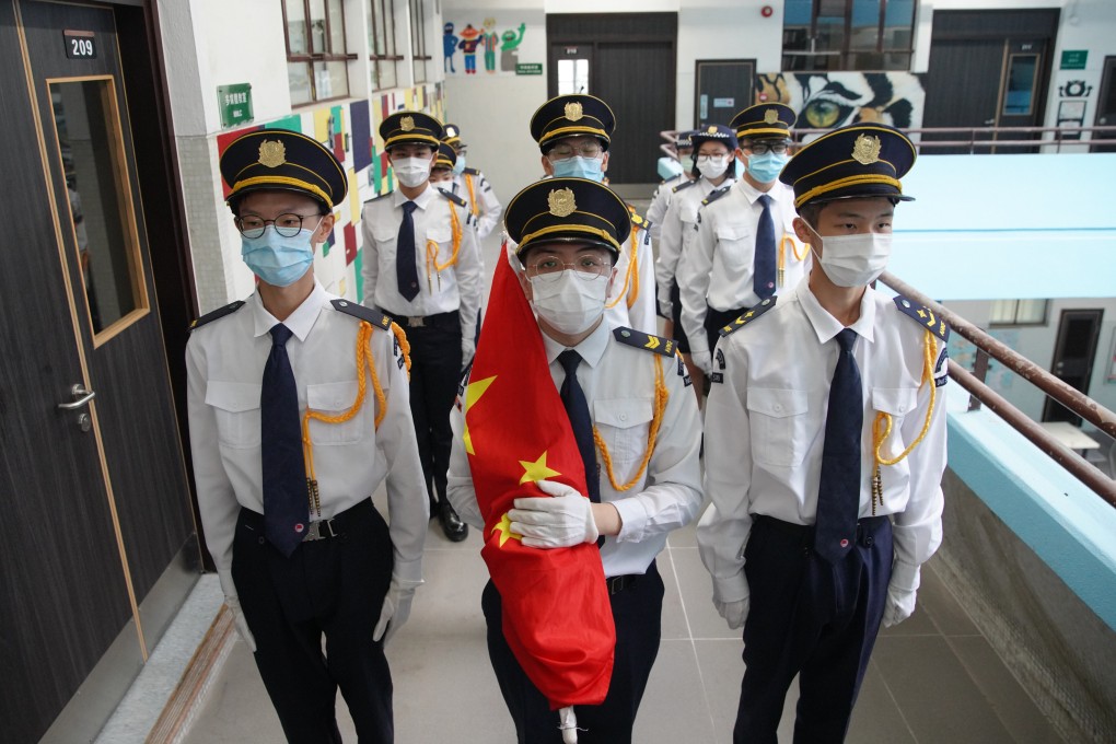 Students at Scientia Secondary School, Ho Man Tin. Photo: Winson Wong