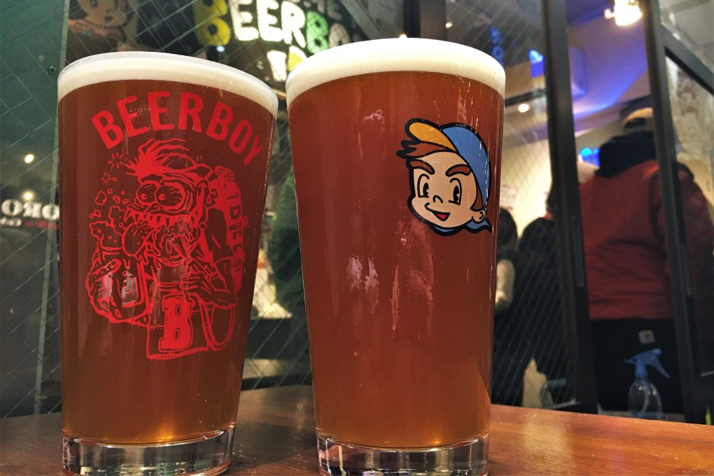A glass of Shiga Kogen IPA, one of a dozen or so beers on tap at craft beer bar Beer Boy in Nakameguro, Tokyo. Photo: Russell Thomas