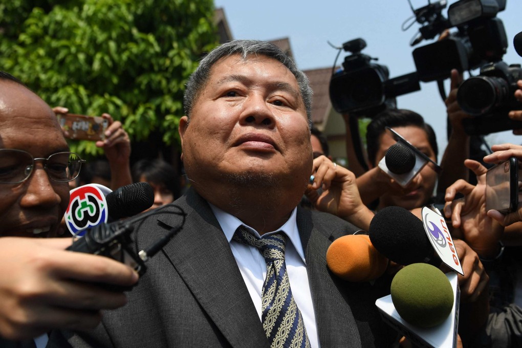 Premchai Karnasuta has been sent to Thong Pha Phum district prison for  more than three years. File photo: AFP