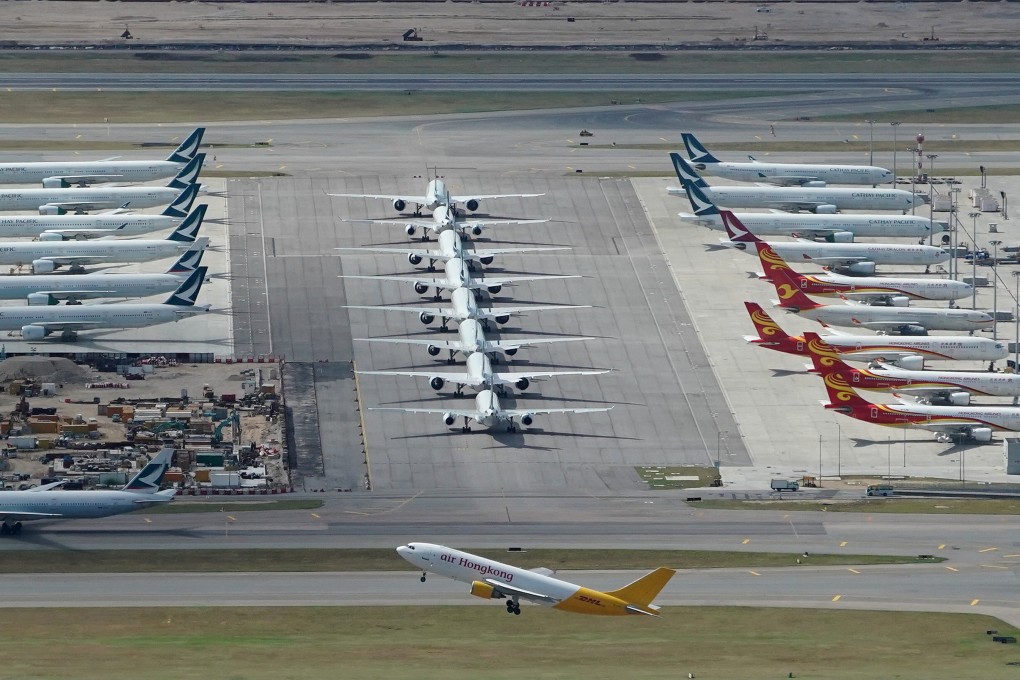 Business partners of Hong Kong’s airport, including airlines, have also given their commitment to the emissions pledge. Photo: Felix Wong