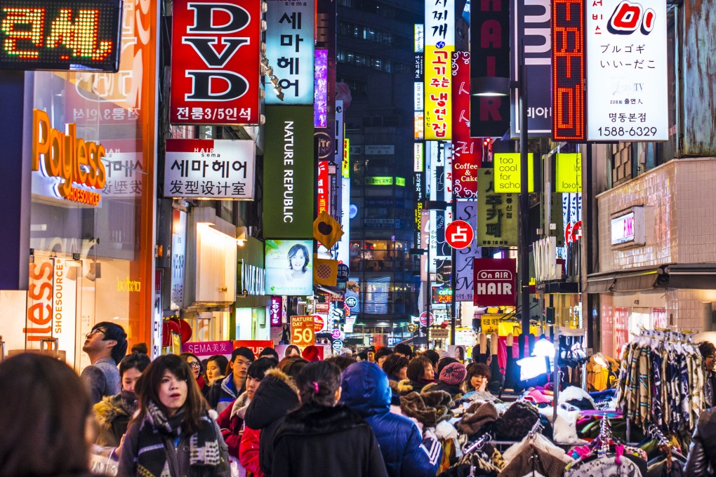 Crowds at the Myeongdong shopping district in Seoul. Photo: Shutterstock