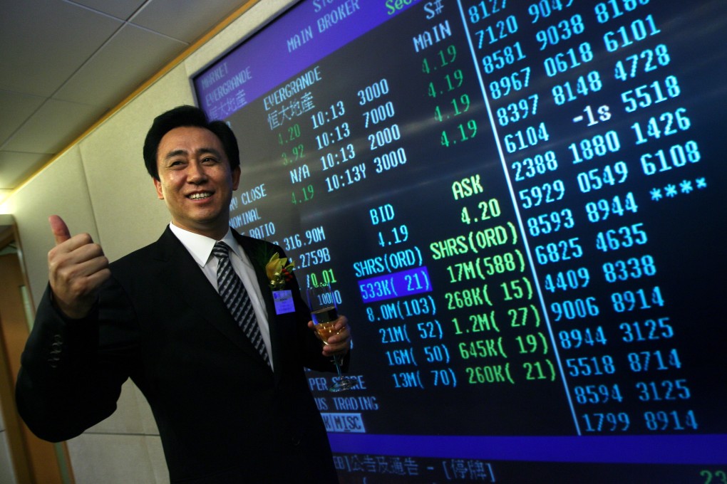 Evergrande plunges to record-low as founder Hui Ka-yan seeks to save his property empire. The group’s debt crisis continues to hurt sentiment in local markets. Photo: Jonathan Wong