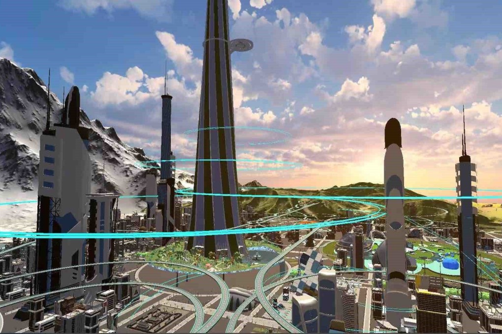 The City of Creators in Baidu’s Land of Hope, a metaverse app the internet search giant is launching this month for its artificial intelligence developers’ conference. Photo: Baidu