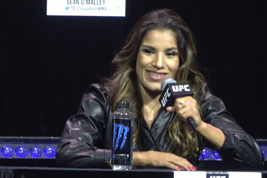 Julianna Pena at the UFC 269 pre-fight press conference. Photo: Drake Riggs