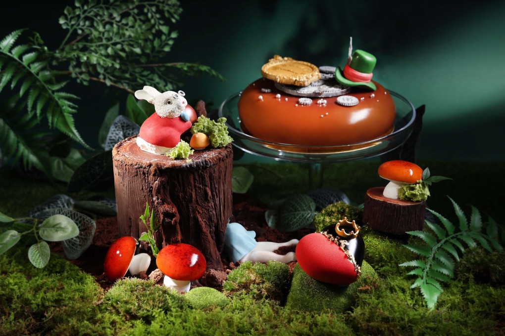 The Alice in Wonderland-themed pastry series at Royal Hotels Hong Kong’s Royal Delights. Photo: Royal Delights