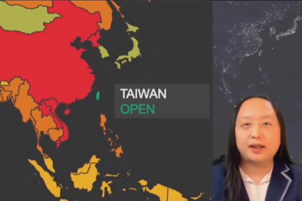 Taiwanese Digital Minister Audrey Tang’s video feed during the democracy summit was pulled by White House officials, sources say. Photo: Handout