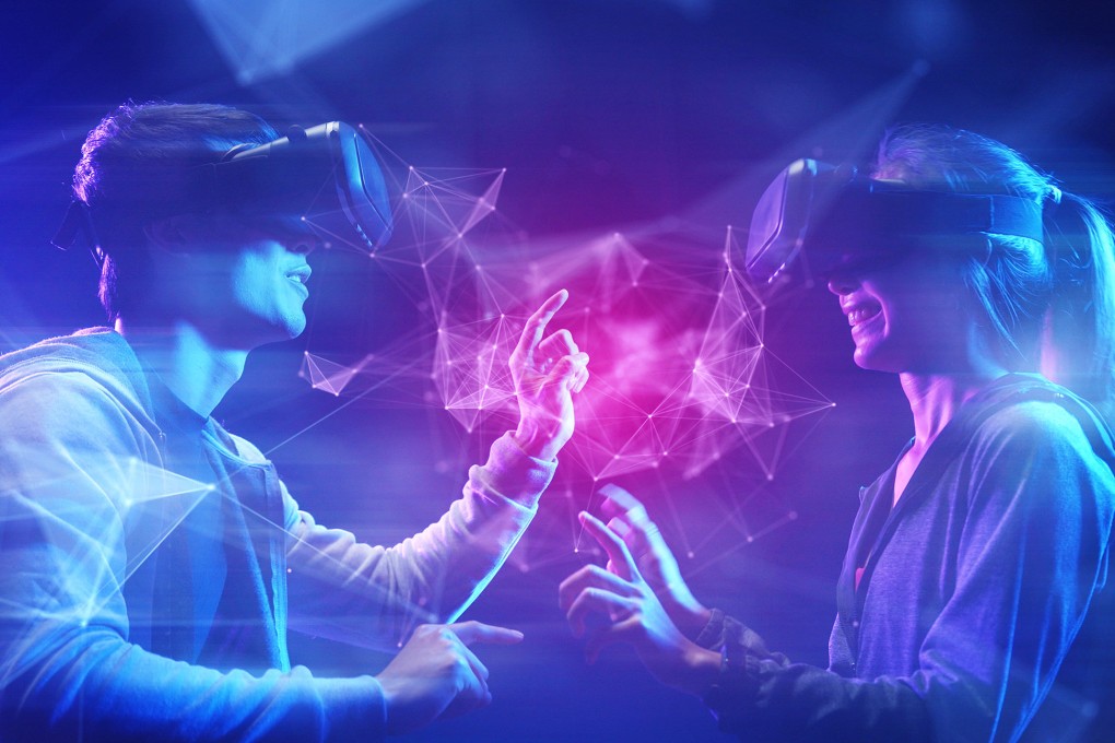 Teenagers play a virtual reality game. Establishing its new unit underlines Alibaba’s interest in the metaverse, a shared, immersive 3D virtual space where people can interact and trade. Photo: Shutterstock