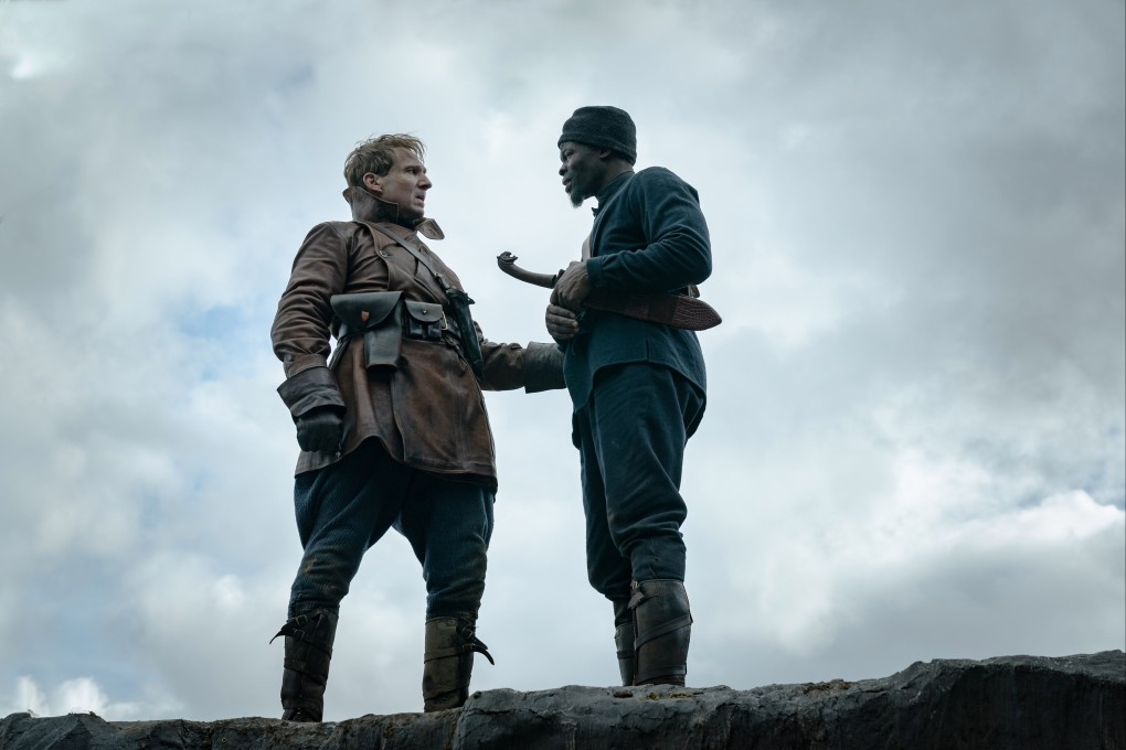 Ralph Fiennes (left) as Oxford and Djimon Hounsou as Shola in a still from King’s Man (category IIB), directed by Matthew Vaughan. Photo: Peter Mountain