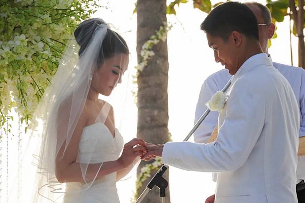 A picture from the wedding of Bonnie Evita Law and Danny Chi. Photo: Facebook