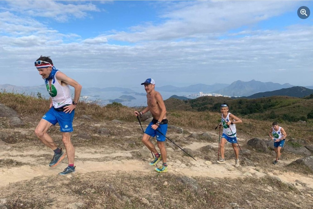 (From Left) Jeff Campbell, John Ellis, Masa Shirotake and Ryan Whelan on their way to winning the Oxfam Trailwalker 2021, the virtual race. Photo: Handout