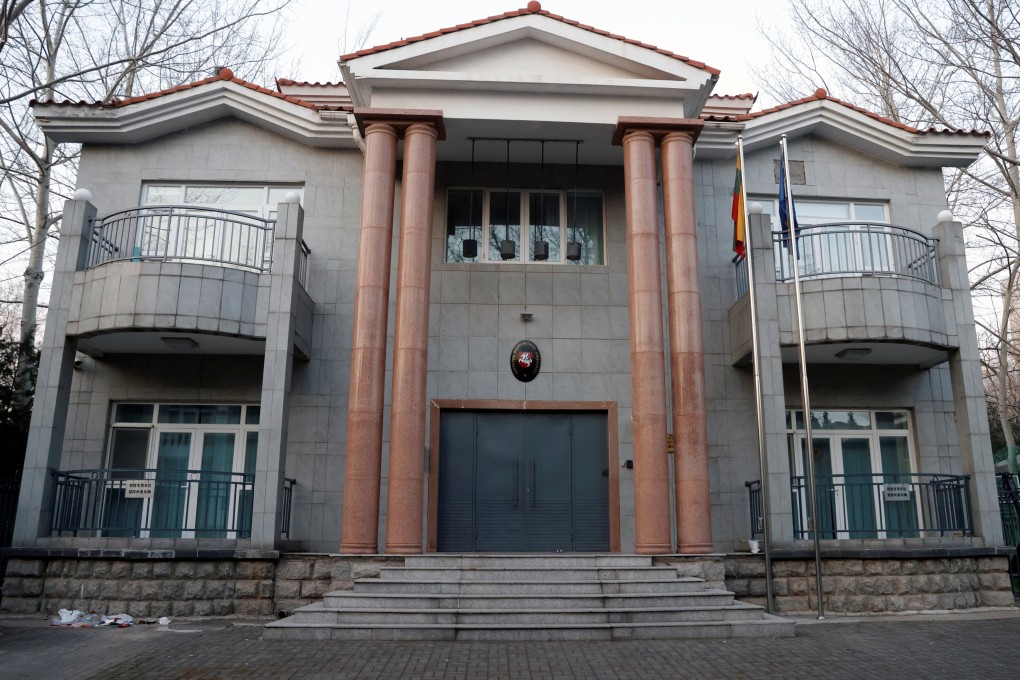 The Lithuanian embassy in Beijing has cancelled its Christmas party and will be operated remotely after its staff reportedly left China. Photo: Reuters