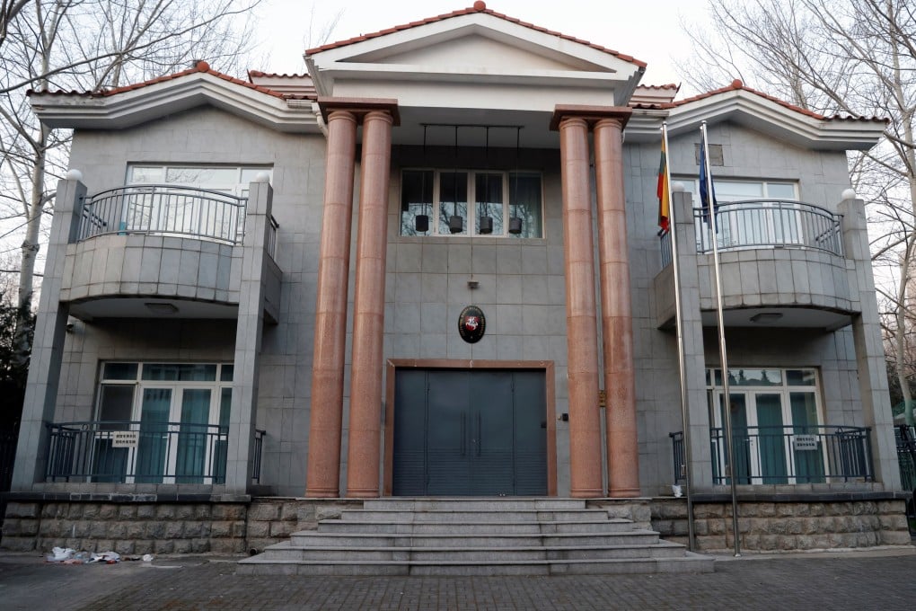 The Lithuanian embassy in Beijing has cancelled its Christmas party and will be operated remotely after its staff reportedly left China. Photo: Reuters