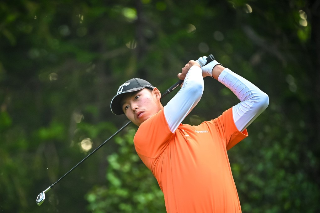 Ding Wenyi in action during the opening round of the Volvo China Open in Shenzhen. Photo: Handout