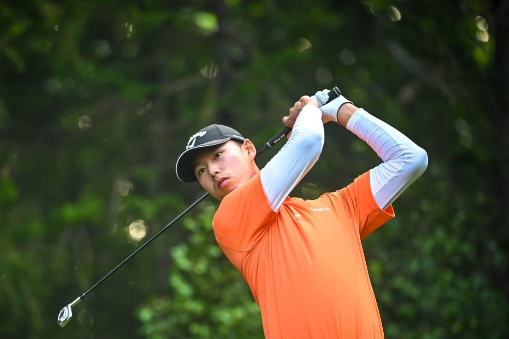 Ding Wenyi in action during the opening round of the Volvo China Open in Shenzhen. Photo: Handout