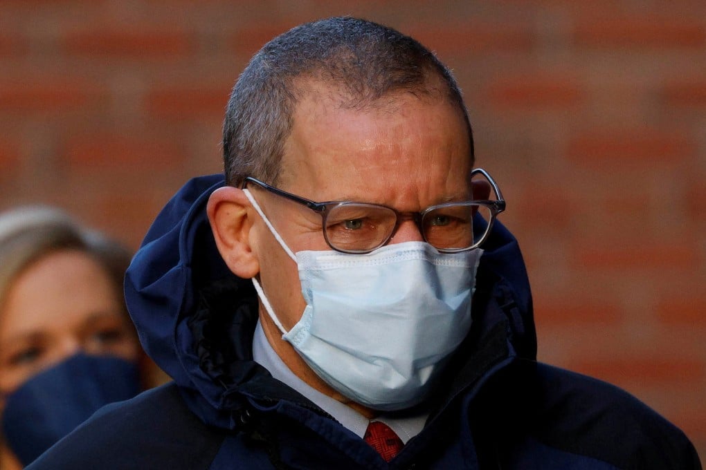 Harvard University nanotechnology professor Charles Lieber, who is charged with lying to US authorities about his ties to a China-run recruitment programme, arriving at the federal courthouse in Boston on Tuesday. Photo: Reuters