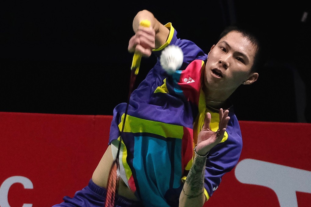 Lee Cheuk-yiu against Anders Antonsen of Denmark during their men’s singles third round match in Huelva, Photo: EPA-EFE
