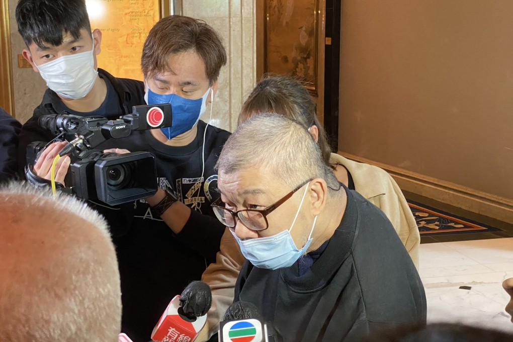 A Chinese Estates shareholder at Friday’s special general meeting in Hong Kong. Photo: Ka Sing Lam