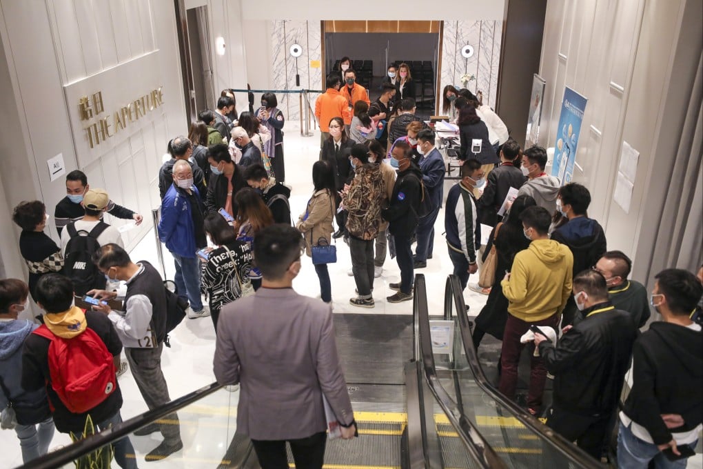 With nearly 500 flats on offer, Hong Kong residential property sales on Saturday marked the city’s biggest weekend for homebuyers since September. Photo: Xiaomei Chen