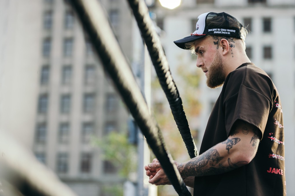 Jake Paul works out ahead of his first fight with Tyron Woodley. Photo:  SHOWTIME/Amanda Westcott