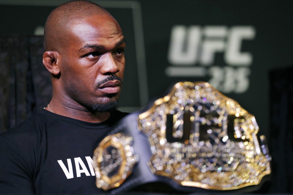 Jon Jones attends a news conference for UFC 235. Photo: AP/John Locher, File