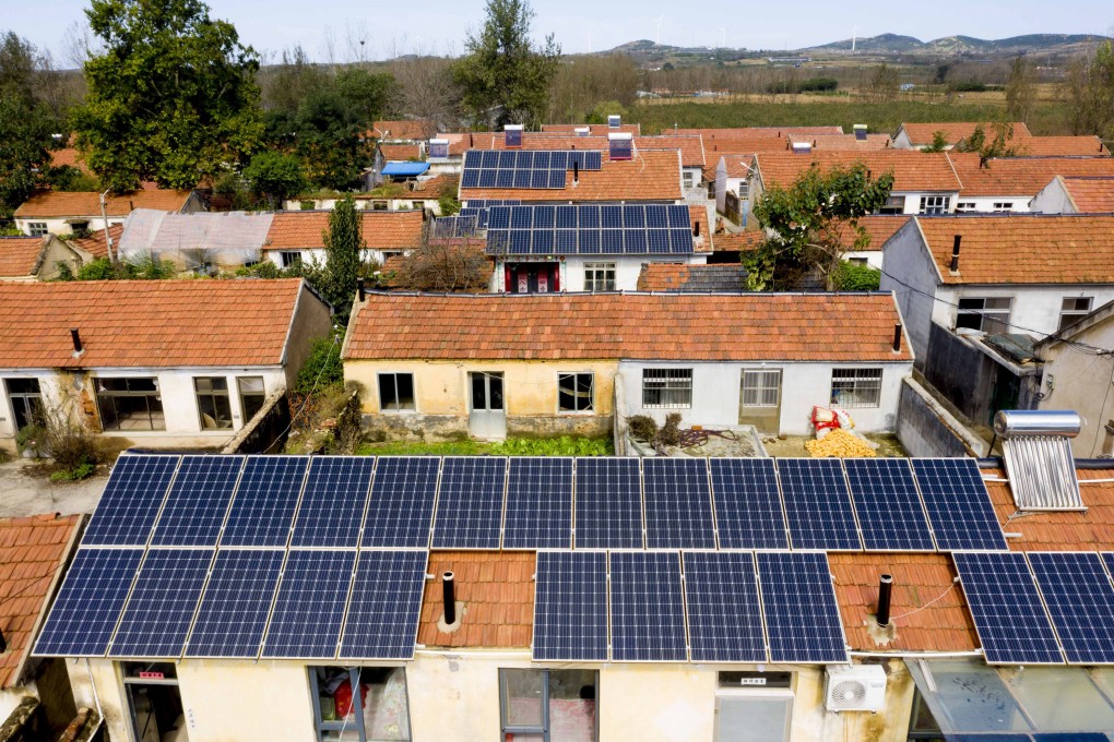 Rooftop solar panels will have “an important role” in achieving carbon neutrality by 2060, Chinese government researchers say. Photo: Barcroft Media via Getty Images