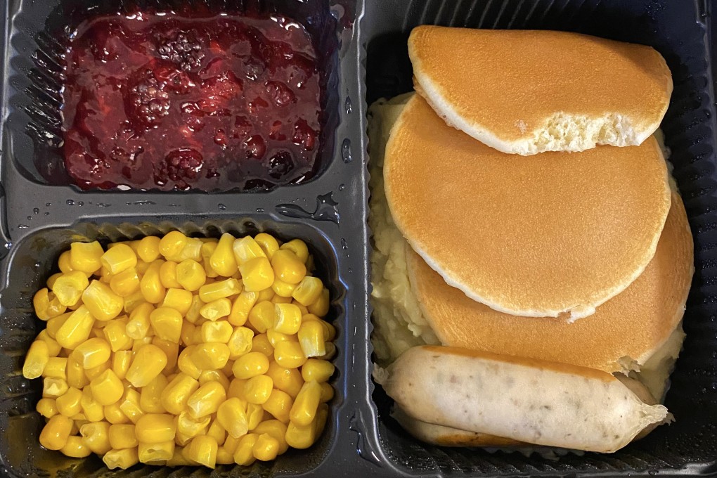 Yes, those pancakes are sitting atop a bed of mashed potatoes. Photo: Brian Rhoads