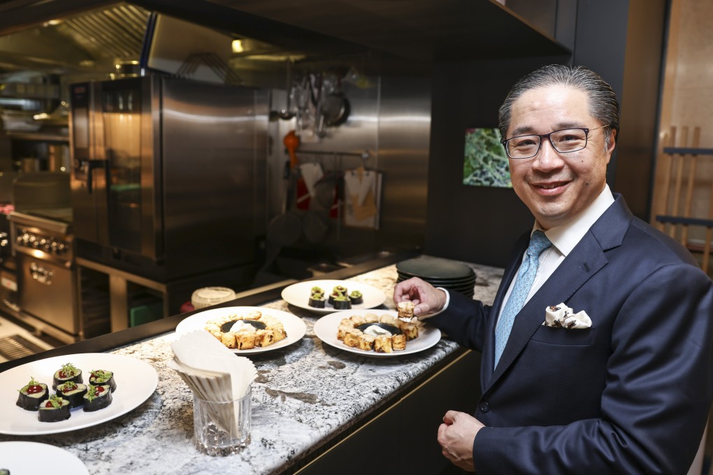 Hongkong Land executive director Chow hosts a media tour on the new F&B outlets in Central. Photo: K. Y. Cheng