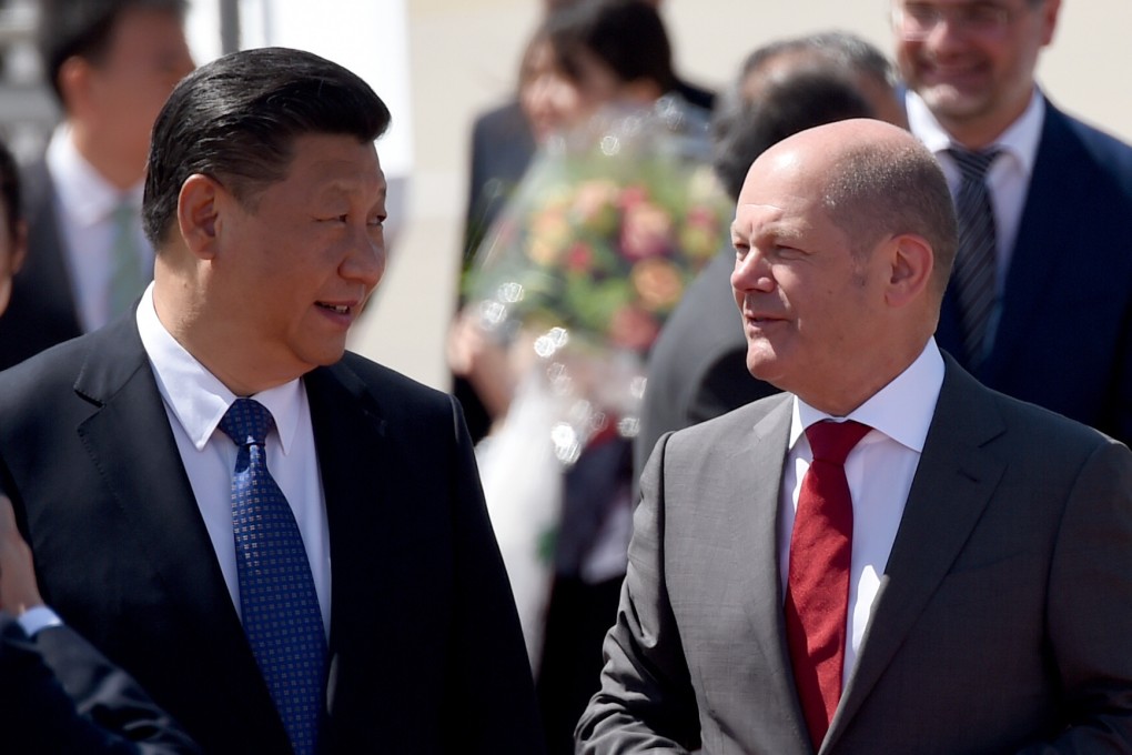 Chinese President Xi Jinping and Germany’s new Chancellor Olaf Scholz have had their first phone call. They are pictured here in 2017 in Hamburg. Photo: DPA