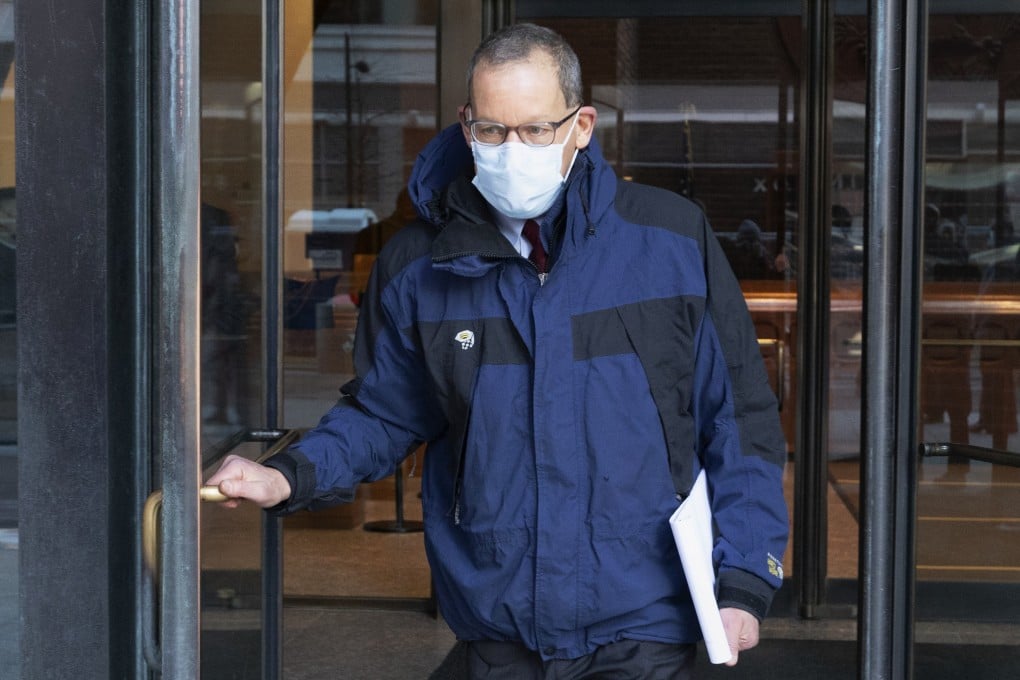 Harvard University professor Charles Lieber leaves the federal courthouse in Boston on December 14. He was found guilty on all counts on Tuesday. Photo: AP