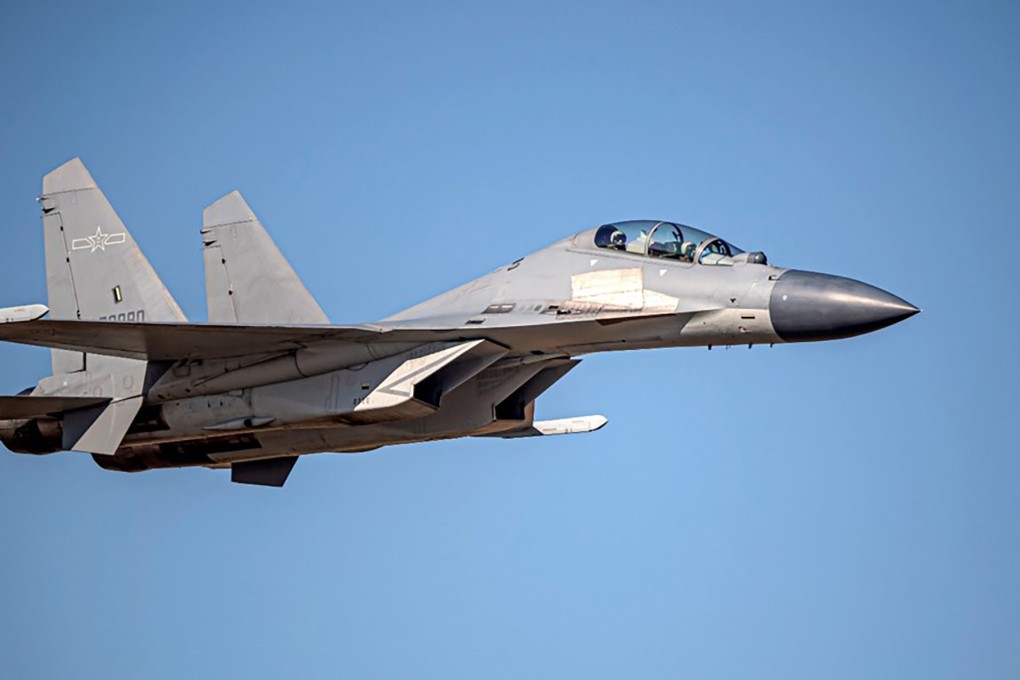 A Shenyang J-16 fighter jet. Close to 30 warplanes, including 14 Shenyang J-16 fighter jets, entered Taiwan’s air defence identification zone on June 15, Taiwan’s defence ministry said. Photo: Handout