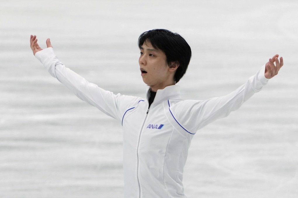 Japan’s Yuzuru Hanyu poses during a practice session for the Japan Figure Skating Championships at Saitama Super Arena. Photo: AP