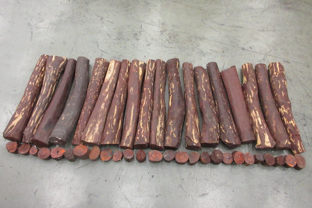 Nearly 368 tonnes of timber worth HK$39.7 million were seized from January to November, according to data from the Agriculture, Fisheries and Conservation Department. Photo: Handout