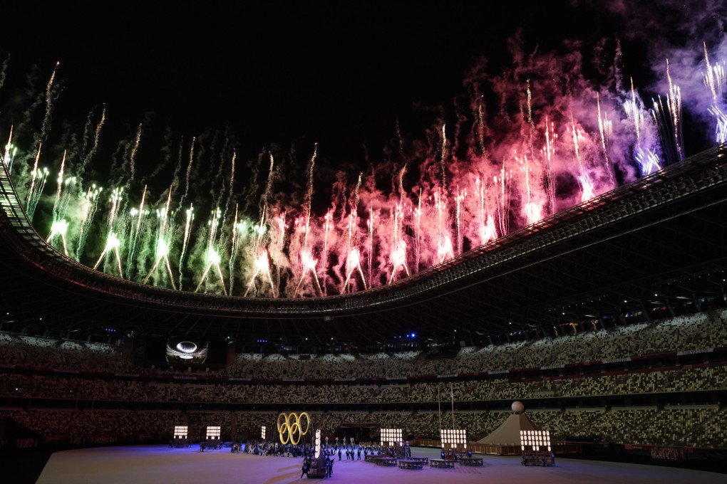 Fireworks are seen during the opening ceremony of the 2020 Summer Olympics in Tokyo, on July 23. Despite concerns over budgets and Covid-19, the delayed Olympics provided a much needed distraction from the pandemic. Photo: AP