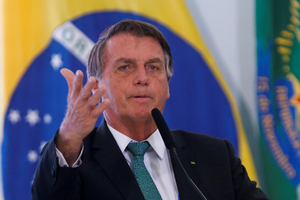 Brazil’s President Jair Bolsonaro speaks during an event at the Planalto Palace in Brasilia on December 9. Photo: Reuters