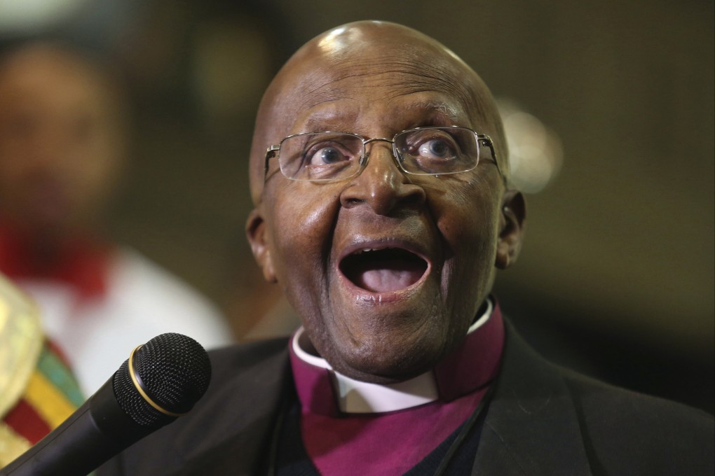 Archbishop Desmond Tutu in Johannesburg, South Africa in 2016. Photo: AP