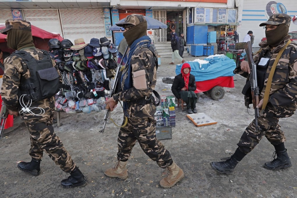 Taliban security officials patrol in Kabul. Chinese academic Wang Duanyong, who has just returned from nearly a month in Afghanistan, said the terror threat remained high and there were six attacks in the capital while he was there. Photo: EPA-EFE