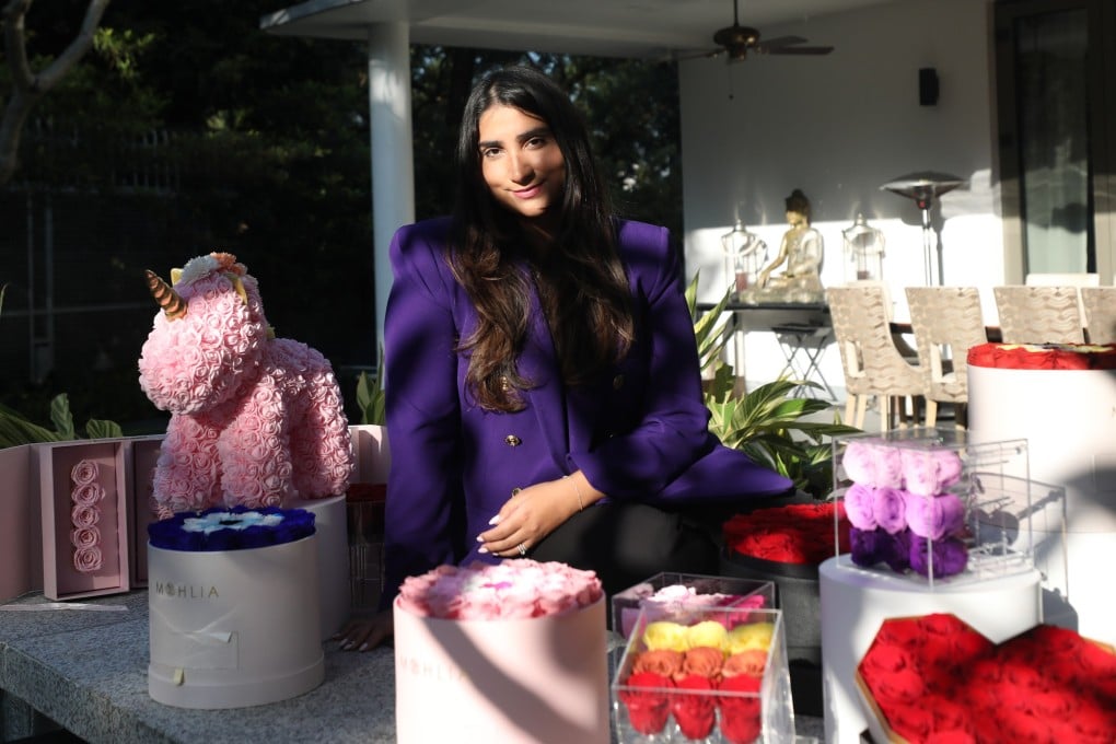 Simran Mohinani used the art of arranging flowers to help with her general anxiety disorder. Now, she’s helping others overcome their worries with free flower art therapy workshops in Hong Kong. Photo: Xiaomei Chen