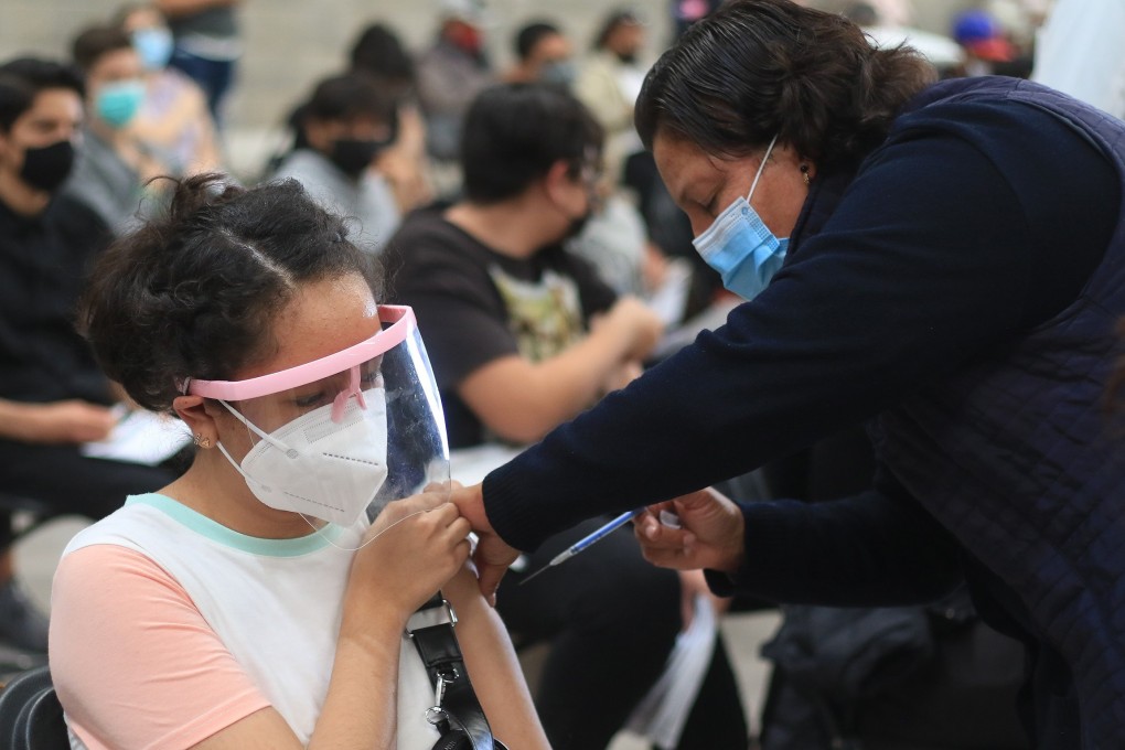 A Covid-19 vaccination centre in Mexico. Photo: EPA-EFE