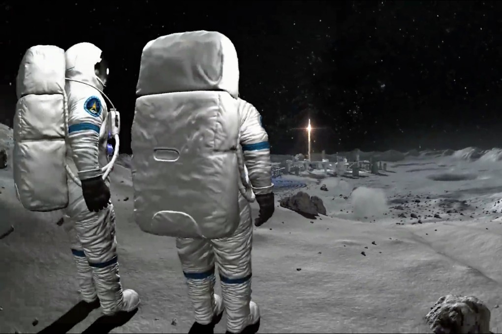 China released a video depicting a joint lunar research station it plans to build with Russia. Photo: China National Space Administration