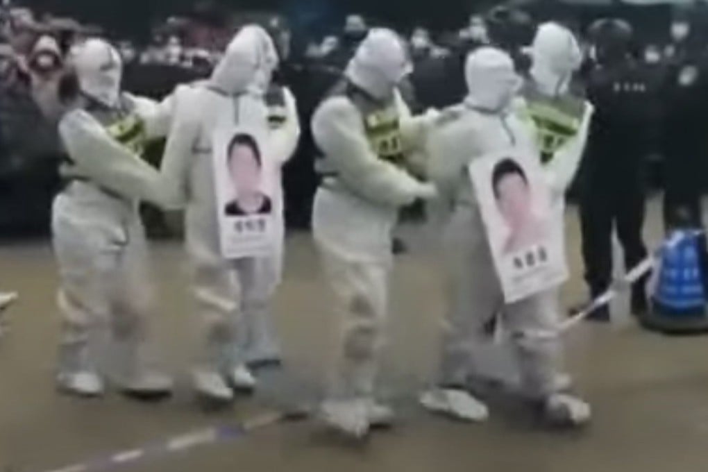 A video of human traffickers being publicly shamed went viral in China. Photo: Handout