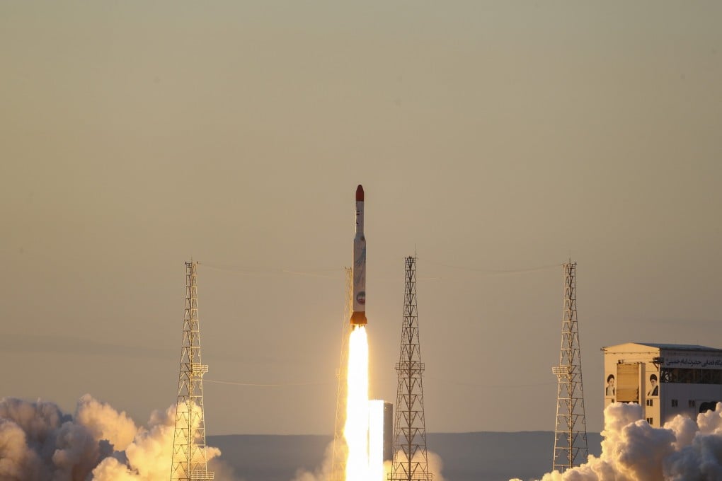 Iran’s Simorgh rocket lifts off at an undisclosed location in Iran. Photo: Iranian defence ministry via dpa