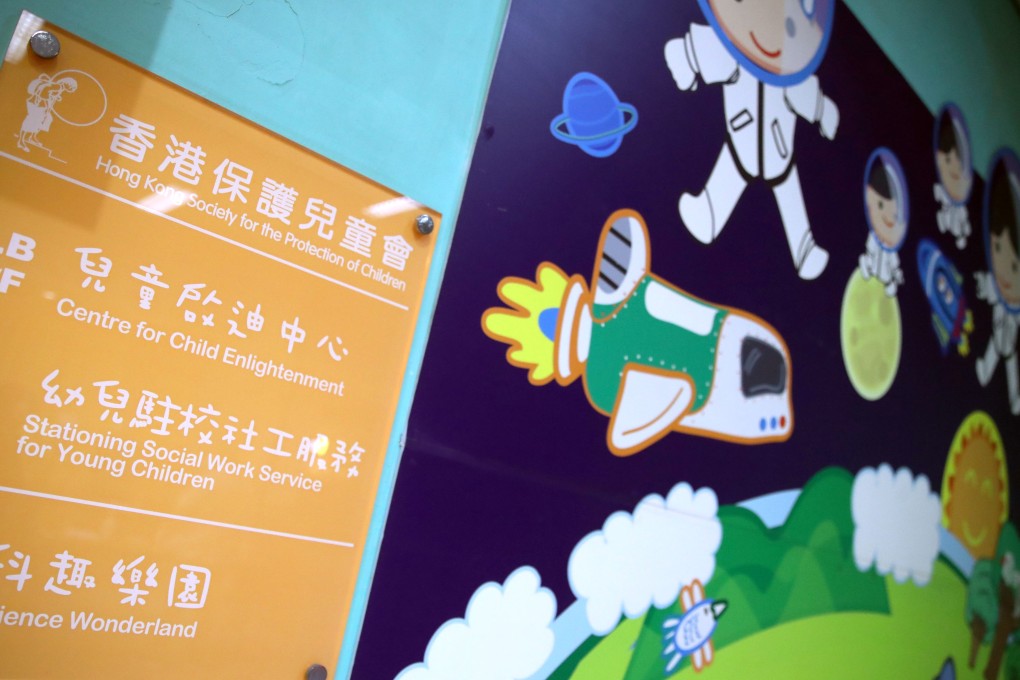 The assaults allegedly took place at the Hong Kong Society for the Protection of Children’s premises in Mong Kok. Photo: Edmond So