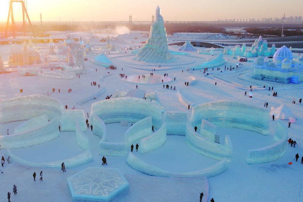 The 38th Harbin International Ice and Snow Sculpture Festival in Harbin, Heilongjiang, China, officially opens on January 5. Photo: Getty Images