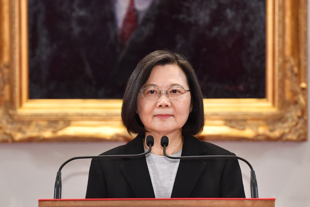 President Tsai Ing-wen presents her new year’s address. Photo: CNA