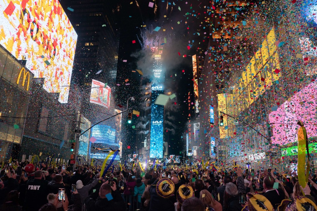 New York City welcomed the new year - and bid good riddance to 2021 - as confetti and cheers spread across Times Square as a New Year’s Eve tradition returned to a city beleaguered by a global pandemic. Photo: AFP
