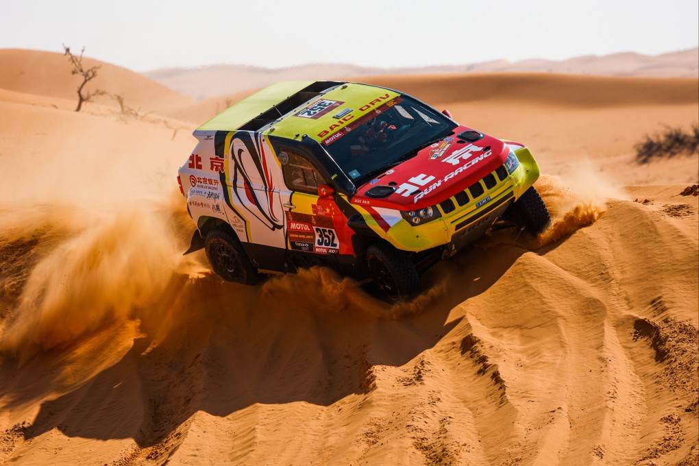 Zhang Guoyu is eyeing a top 10 spot in the 2022 Dakar Rally in Saudi Arabia. Photo: DPPI