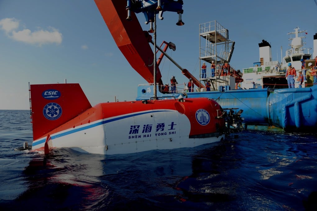 Manned submersible the Shenhai Yongshi, or Deep-Sea Warrior, has been used for Chinese research missions in the region since 2017. Photo: Xinhua