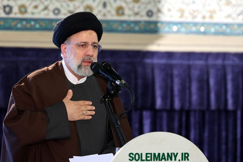 Iranian President Ebrahim Raisi delivers a speech in Tehran, Iran on January 3. Photo: AFP