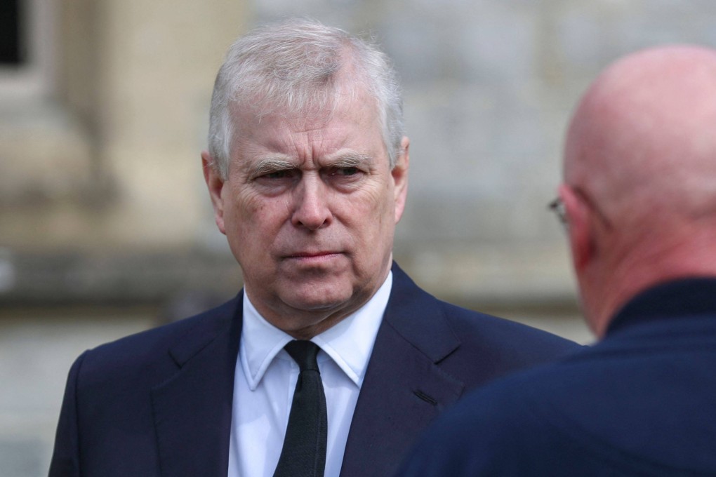 Britain’s Prince Andrew, Duke of York, attends the Sunday service at the Royal Chapel of All Saints in Windsor, England, in April 2021. Photo: AFP