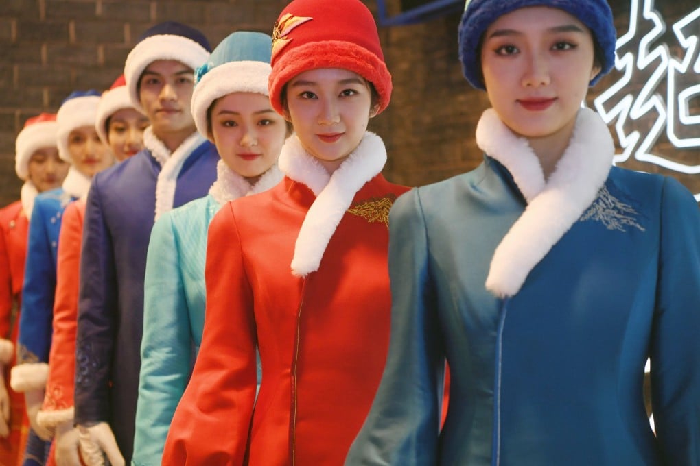 Supporting staff will wear designs that incorporate “traditional Tang dynasty fabrics and other traditional Chinese cultural elements”. Photo: Beijing2022/Twitter